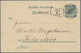 Deutsche Kolonien - Togo - Ganzsachen: 1900, Krone / Adler, 5 Pfg. Mit Aufdruck - Togo