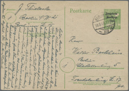 Berlin - Vorläufer: 1948, SBZ-Ganzsachenkarte 10 Pfg. Maschinenaufdruck Bedarfsg - Covers & Documents