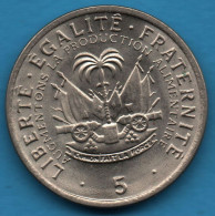 HAITI 5 CENTIMES 1975 KM# 119 FAO Jean-Claude Duvallier - Haiti