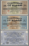 Deutschland - Notgeld - Hessen: 1923, Partie Von 6 Wertbeständigen Notgeldschein - Lokale Ausgaben