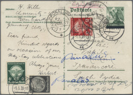 Deutsches Reich: 1927/1941, Auslandsdestinationen, Sammlung Von 36 Briefen Und K - Sammlungen