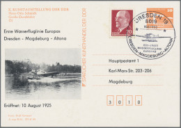 DDR - Privatganzsachen: 1987, Kunstausstellung, Privatganzsachenkarte 10 Pfg. Or - Other & Unclassified