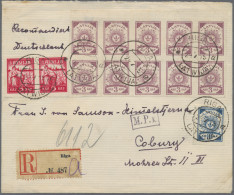 Latvia: 1919-1939, Sammlung Von 28 Belegen Und Karten Inkl. Einschreibe-, Luft- - Lettland