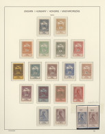 Hungary: 1913-1918, Umfangreiche Sammlung Der Späten Ausgaben Der Monarchie, Dar - Used Stamps