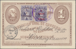 Guatemala - Postal Stationery: 1898/1908, Group Of Four Uprated Stationery Cards - Guatemala
