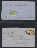 Mexico: 1859-1947 (c.), Cover Collection With 53 Items, From 1859 2 Reales With - México