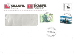 Norway Norge 2024 Cover With Christian Lange MI 1519 (2004), Tourist Mi 1610 (2007) Cancelled 8.2.2024 - Briefe U. Dokumente