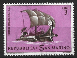 San Marino 1963. Scott #542 (MH) Ancient Ship, Roman Galley - Ongebruikt