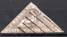 Timbre Cap De Bonne Espérance Papier Blanc - Yt N° 5 - Oblitéré - Année 1855 - Cap De Bonne Espérance (1853-1904)