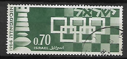 ISRAEL   -    1964.  Y&T N° 264 Oblitéré.   16° Tournoi International D' échecs. - Oblitérés (sans Tabs)