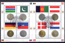 UNO Wien 2006 - Flaggen Und Münzen, Nr. 477 - 484 Im Klb., Gestempelt / Used - Used Stamps