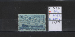 PRIX FIXE Obl 596 YT 690 MIC 1069 SCO 1071 GIB Carte Et Cargo 1955 Etats Unis  58A/06 - Used Stamps