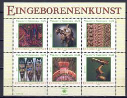 UNO Wien 2003 - Eingeborenenkunst (I),  Nr. 381 - 386 Im ZD-Bogen, Postfrisch ** / MNH - Ongebruikt