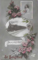 SOIGNIES/SOUVENIR DE/TRAIN/FLEURS/FILLETTE/ILLUSTRATION MARTHA  VPF DEPOSE N 1960 - Soignies