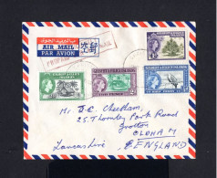 10170-GILBERT & ELLICE ISLANDS-AIRMAIL COVER CHRISTCHURCH.1959.British Colonies.Brief.Enveloppe AERIEN - Gilbert & Ellice Islands (...-1979)