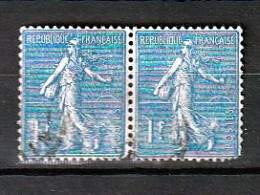 FranceN° 205 - 1903-60 - Semeuse Lignée Paire Obliteré - Oblitérés