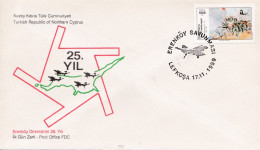 25th Anniversary Of Turkish Cypriot Resistance - 1989 - Briefe U. Dokumente