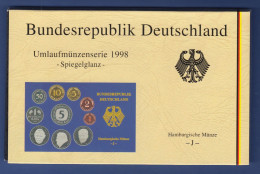 Bundesrepublik DM-Kursmünzensatz 1998 J Polierte Platte PP - Münz- Und Jahressets