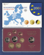 Bundesrepublik EURO-Kursmünzensatz 2008 G Spiegelglanz-Ausführung PP - Mint Sets & Proof Sets