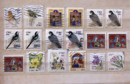 Ireland 2002 - 2009 Birds Christmas Flowers - Used Stamps