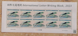 Japan 2023 Painting Letter Writing Week Sheet MNH** - Neufs