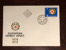 BULGARIA FDC COVER 1978 YEAR RED CROSS HEALTH MEDICINE STAMP - Covers & Documents