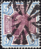 GB - Very Unusual Mute Cancel (cork Cancel) On SG250/1 9d Purple & Ultramarine - F/VF - Used Stamps