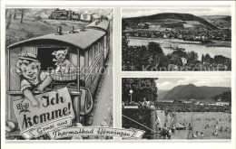 72363130 Bad Hoenningen Schwimmbad Eisenbahn Kind Hund  Bad Hoenningen - Bad Hönningen