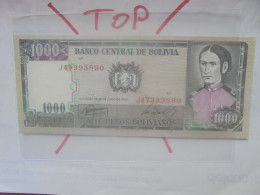 BOLIVIE 1000 PESOS BOLIVIANOS 1982 Neuf (B.33) - Bolivia