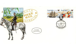 Australia PM 1316 1986 Police Mail,Stampex Postal Histoy & Stationary Day. Souvenir Cover - Brieven En Documenten
