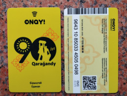 Kazakhstan 2024.City Karaganda.bus Card. Commemorative Plastic.New!!!rare. Limited Edition. - Wereld