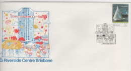 Australia PM 1338 1986 Riverside Centre Brisbane, FDI  Souvenir Cover - Storia Postale