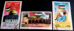 EGYPT 2000, Rare Used Complete SET Of SC-1772 1773 1774, SOLIDARITY WITH PALESTINE, VF - Gebruikt