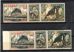 MONACO, Nos 496/8 AVEC VARIETE GROTTE MORDOREE (VENDU AVEC NORMAL). COTE 60 EUROS - Variétés