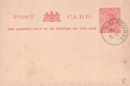 VICTORIA -  POSTCARD 1 PENNY Cancelled 1907 / 5182 - Brieven En Documenten