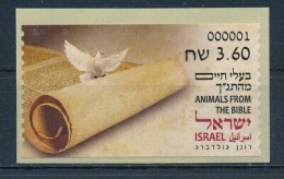 ISRAEL 2024 ANIMALS FROM THE BIBLE ATM LABEL BASIC RATE POSTAL SERVICE MACHINE 001 MNH - Neufs