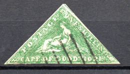 Timbre Cap De Bonne Espérance Papier Blanc - YT N° 10A - Oblitéré - Année 1855 - Kaap De Goede Hoop (1853-1904)