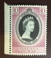 Malaya Perak 1953 Coronation MNH - Perak