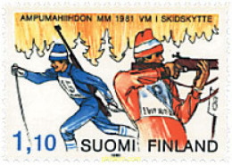 723235 HINGED FINLANDIA 1980 CAMPEONATO DEL MUNDO DE BIATHLON EN LAHTI - Gebraucht