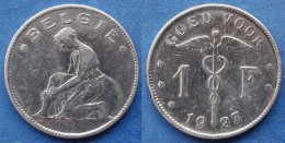 BELGIUM - 1 Frank 1923 Dutch KM# 90 Albert I (1909-1934) - Edelweiss Coins - 1 Frank