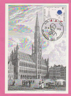 Carte Maximum - Belgique - 1978 - Bruxelles - Hôtel De Ville (N°1909) - 1971-1980