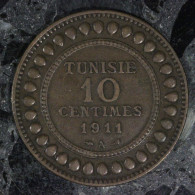  Tunisie / Tunisia, Muhammad V, 10 Centimes, 1911, , Bronze, TTB (EF),
KM#236 , Lec.102 - Tunisie