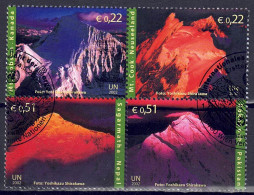 UNO Wien 2002 - Jahr Der Berge, Nr. 363 - 366 Zd., Gestempelt / Used - Oblitérés