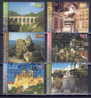 UNO Wien 2002 - UNESCO-Welterbe, Nr. 351 - 356, Gestempelt / Used - Oblitérés