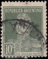 Argentine 1927. ~ YT 318 - 10 C San Martin - Oblitérés