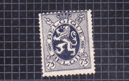 1929 Nr 288(*) Postfris Zonder Gom,zegel Uit Reeks Rijkswapen.Heraldieke Leeuw. - 1929-1937 Heraldieke Leeuw