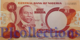 NIGERIA 1 NAIRA 1979/84 PICK 19c UNC - Nigeria