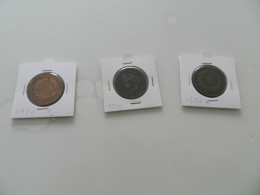 Lot  De  3  Monnaies   10 Centimes    Cérès   1874 K - 1890 A  - 1896 A - Vrac - Monnaies