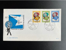 CONGO KINSHASA 1962 FDC ANTI MALARIA 16-06-1962 - Lettres & Documents