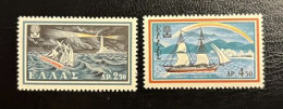 GREECE, 1960, WORLD REFUGEE YEAR SHIPS, MNH - Unused Stamps